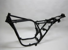 カワサキZ1フレーム塗装：ダイヤモンドコーティング