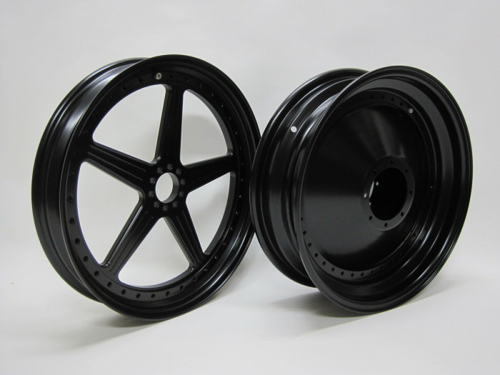 ハーレーダビッドソンホイール塗装：パウダーコート