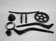 ハーレーダビッドソンハンドル等塗装：ダイヤモンドコーティング