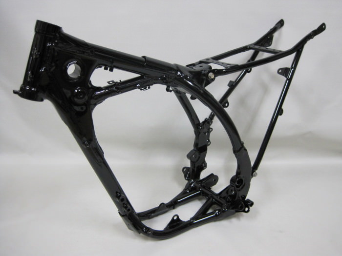 ホンダモトクロスフレーム塗装：ダイヤモンドコーティング