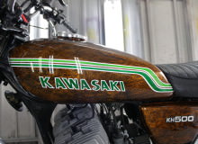 カワサキKH400外装塗装：カスタムペイント