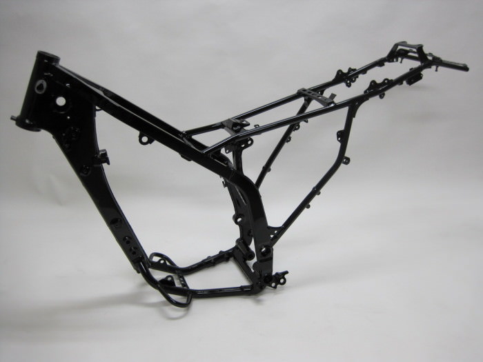 モトクロスフレーム塗装：パウダーコート