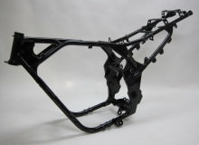 スズキGSX加工フレーム塗装：ダイヤモンドコーティング