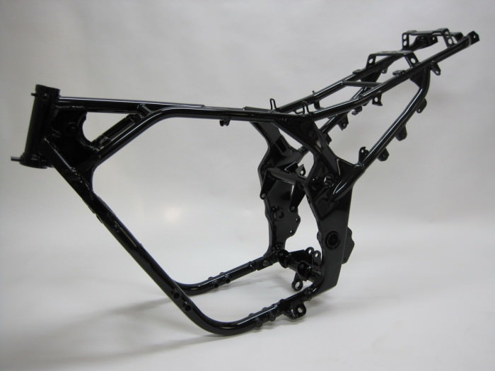 スズキGSX加工フレーム塗装：ダイヤモンドコーティング