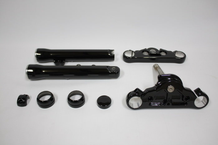 ハーレーダビッドソンアウターチューブ等塗装：ダイヤモンドコーティング