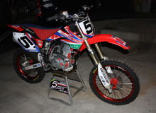 ホンダモトクロスフレーム塗装：ダイヤモンドコーティング