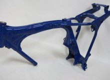 ホンダCB400Tフレーム塗装：パウダーコート