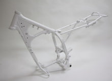 モトクロスフレーム塗装：パウダーコート