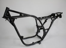 カワサキZ1フレーム塗装：ダイヤモンドコーティング