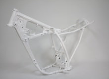 モトクロスフレーム塗装：パウダーコート