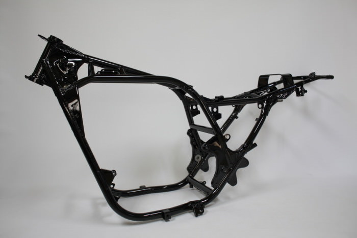 カワサキZ1000Rフレーム塗装：ダイヤモンドコーティング