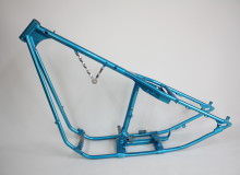 ハーレーダビッドソンフレーム塗装：ダイヤモンドコーティング（３コートキャンディー）