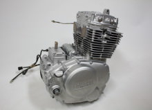 ヤマハエンジンガラスビーズ光沢処理