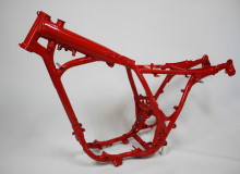 ヤマハSR400フレーム塗装：パウダーコート