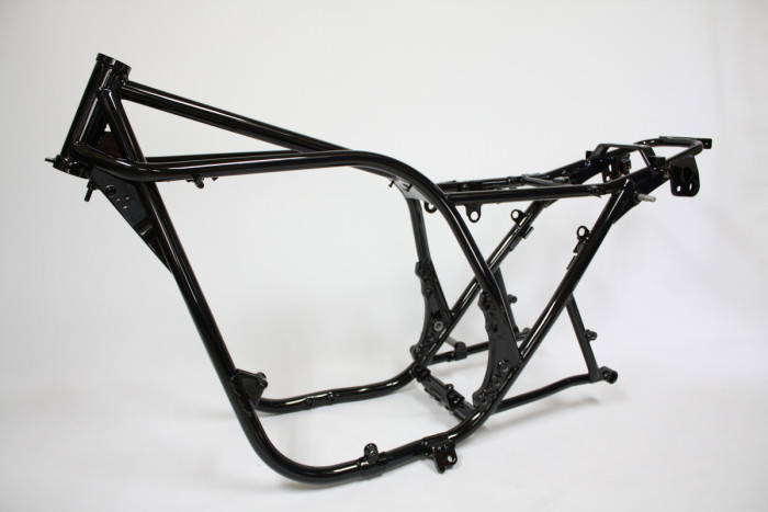 カワサキZ1フレーム塗装：ダイヤモンドコーティング