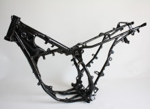 ヤマハDT125Rフレーム塗装：パウダーコート