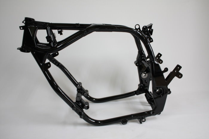 カワサキGPZ900Rフレーム塗装：ダイヤモンドコーティング