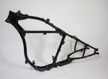 ハーレーダビッドソンフレーム塗装：ダイヤモンドコーティング