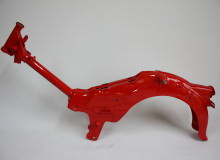 ホンダスーパーカブ50フレーム塗装：パウダーコート