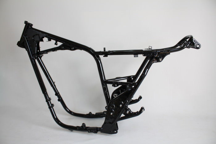 ヤマハXS650SPフレーム塗装：パウダーコート