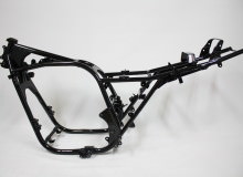 カワサキZ1000フレーム塗装：ダイヤモンドコーティング