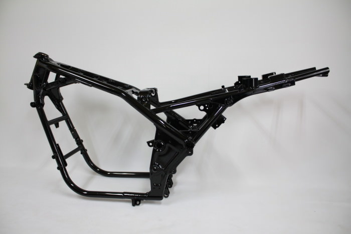 カワサキゼファー1100フレーム塗装：ダイヤモンドコーティング