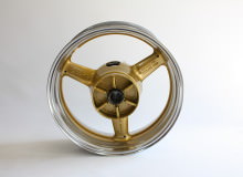 ヤマハXJR1200ホイール塗装：ダイヤモンドコーティング