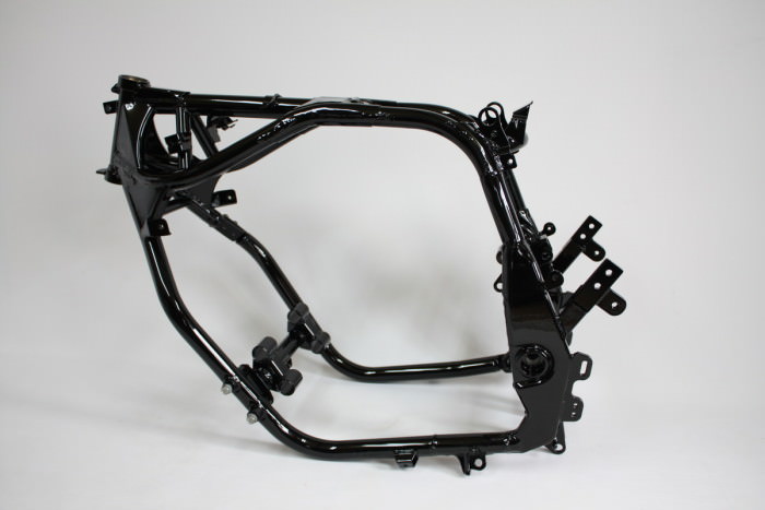 カワサキGPZ900Rフレーム塗装：ダイヤモンドコーティング