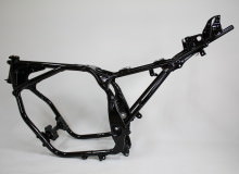 カワサキGPZ1100フレーム塗装：ダイヤモンドコーティング