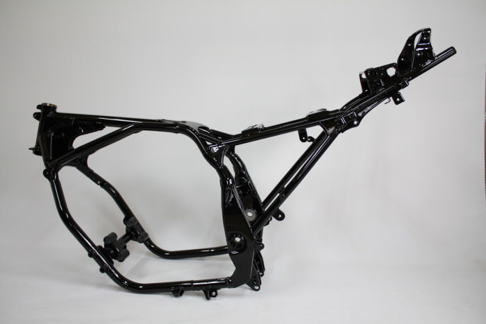 カワサキGPZ1100フレーム塗装：ダイヤモンドコーティング