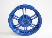 バイク純正ホイール塗装：パウダーコート（指定ブルー）