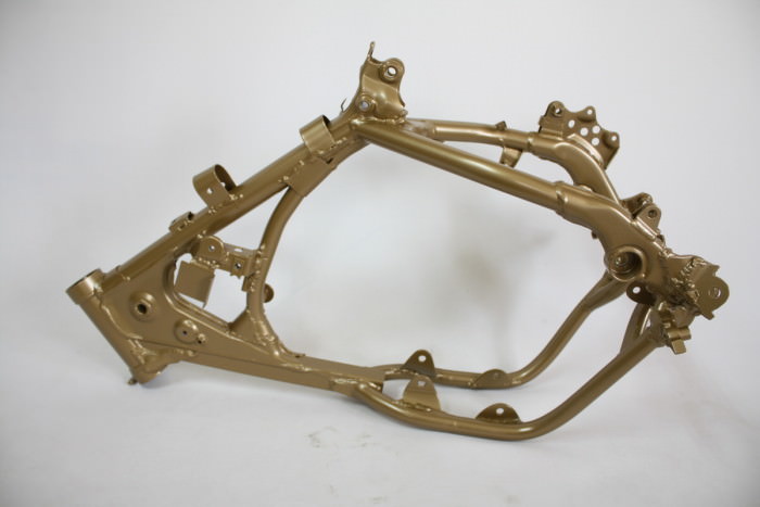 ホンダCR80フレーム塗装：パウダーコート