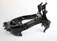 スズキGSX1300R隼フレーム塗装：ダイヤモンドコーティング