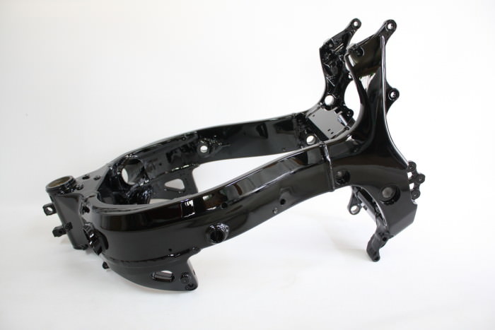 スズキGSX1300R隼フレーム塗装：ダイヤモンドコーティング