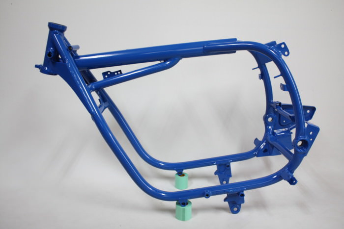 BMWバイクフレーム塗装：パウダーコート