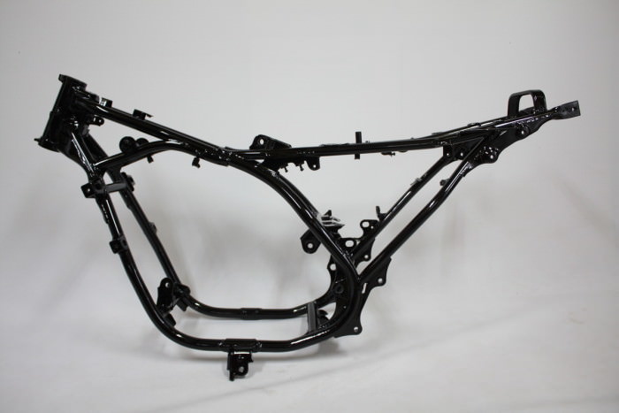 ヤマハRZ250フレーム塗装：パウダーコート