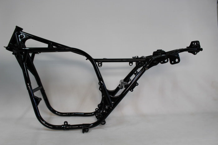 カワサキZ750フレーム塗装：パウダーコート