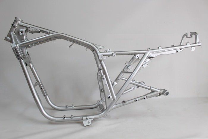 スズキGSX1100Sフレーム塗装：ダイヤモンドコーティング