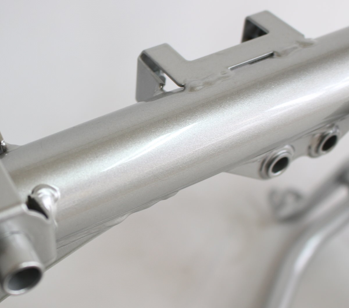 カワサキKSR-2フレーム塗装：ダイヤモンドコーティング - バイク