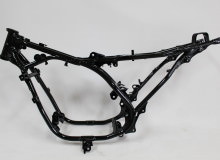 ヤマハRZ250フレーム塗装：パウダーコート