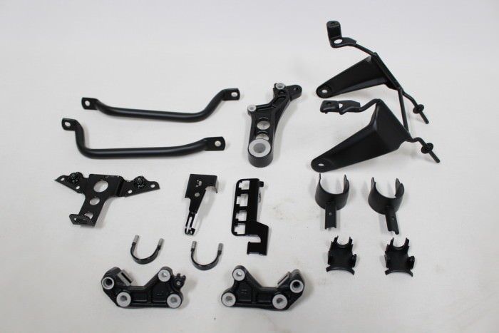 ホンダCB750Fフレーム付属部品塗装：パウダーコート