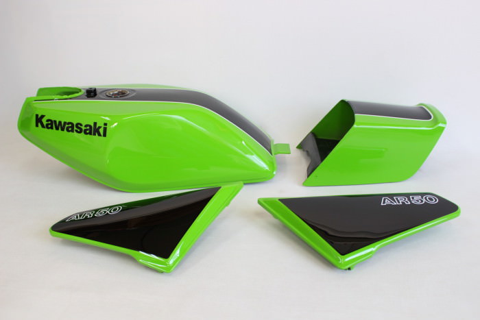 カワサキAR50外装塗装：純正再現塗装
