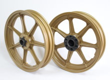 カワサキZ1000マグホイール塗装：パウダーコート