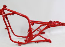 スズキGSX250Sフレーム塗装：パウダーコート