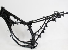 バイクモトクロスフレーム塗装：パウダーコート
