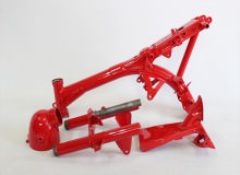 ホンダモンキーフレーム塗装：パウダーコート