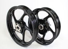 カワサキゼファー1100ホイール塗装：パウダーコート