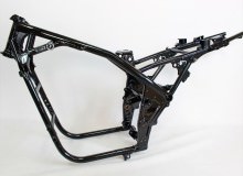 カワサキゼファー1100フレーム塗装：ダイヤモンドコーティング