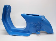 ベスパ125フレーム等塗装：ダイヤモンドコーティング