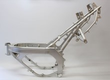 スズキRG125フレーム塗装：ダイヤモンドコーティング